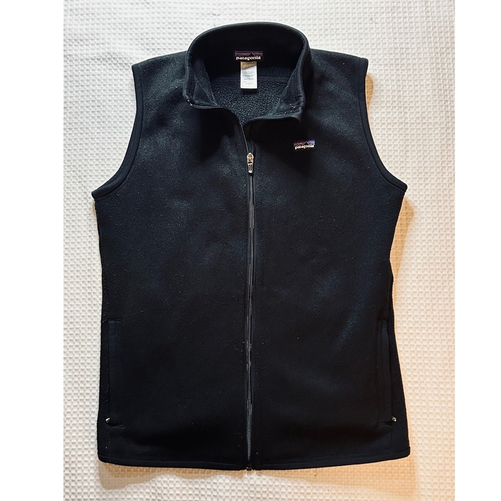 Patagonia Better Sweater Fleece Vest Womens Large Black Full Zip (36" Chest)